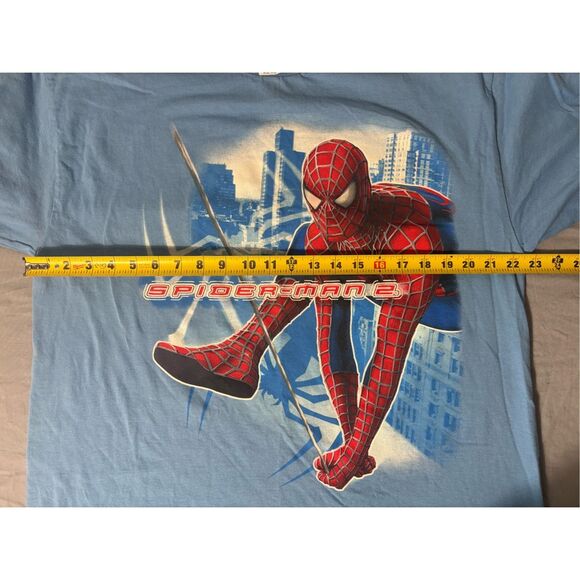 Vintage Spiderman 2 Shirt Size XL Marvel Comics 2004 Movie Promo Dr Pepper - Picture 7 of 7